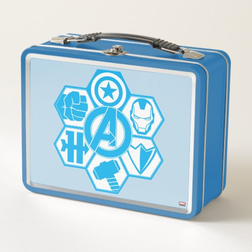Avengers Assemble Icon Badge Metal Lunch Box