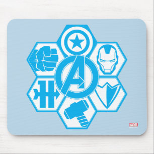 Avengers Assemble Icon Badge Mouse Pad
