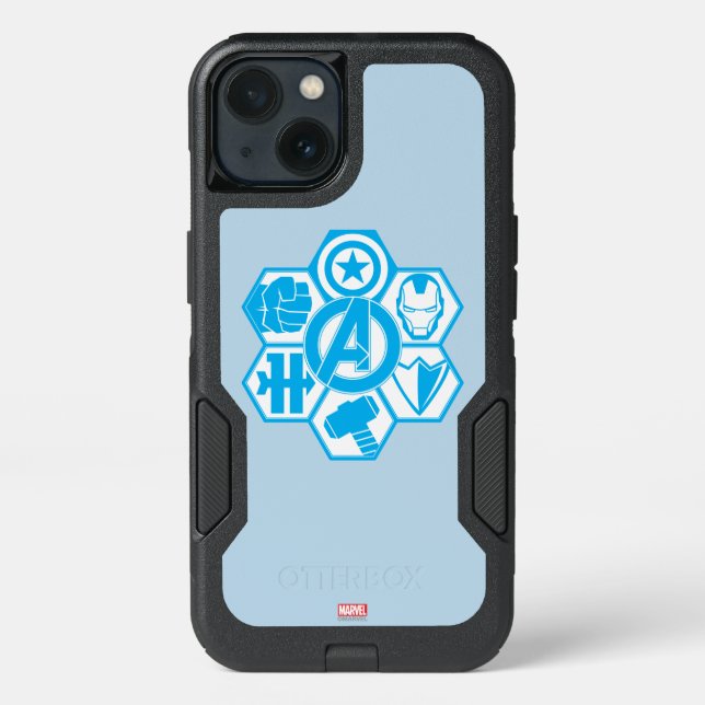 Avengers Assemble Icon Badge Otterbox iPhone Case (Back)