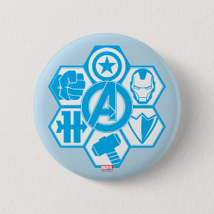 Avengers Assemble Icon Badge Pinback Button
