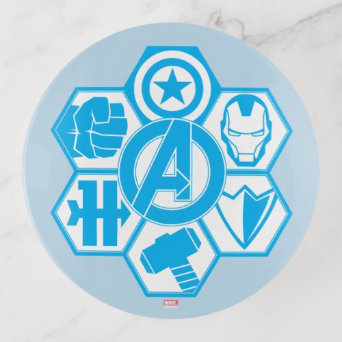 Avengers Assemble Icon Badge Trinket Tray