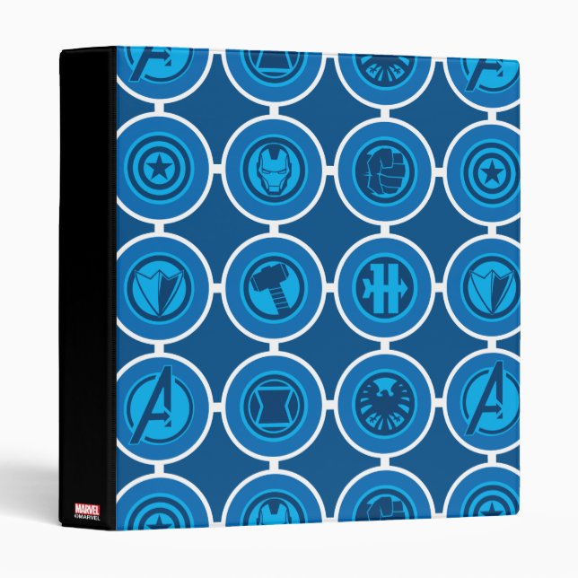 Avengers Assemble Icon Pattern Binder (Front/Spine)