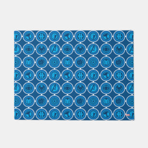 Avengers Assemble Icon Pattern Doormat