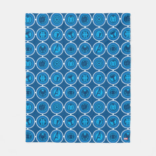 Avengers Assemble Icon Pattern Fleece Blanket