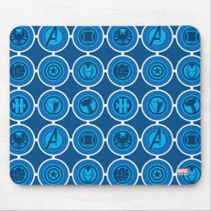 Avengers Assemble Icon Pattern Mouse Pad