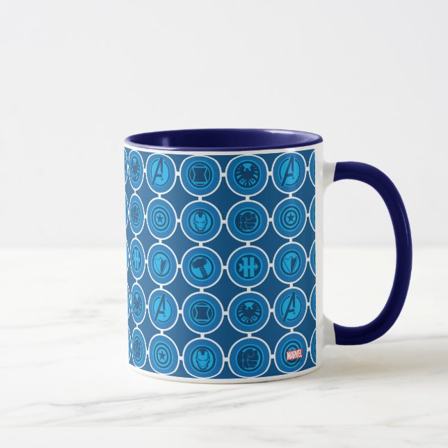 Avengers Assemble Icon Pattern Mug (Right)