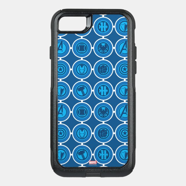 Avengers Assemble Icon Pattern Otterbox iPhone Case (Back)