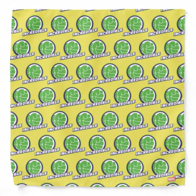 Avengers Assemble Incredible Hulk Logo Bandana (Front)