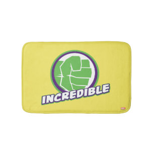 Avengers Assemble Incredible Hulk Logo Bathroom Mat