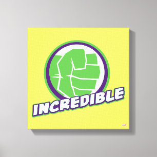 Avengers Assemble Incredible Hulk Logo Canvas Print