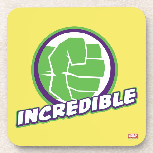 Avengers Assemble Incredible Hulk Logo Coaster (Front)
