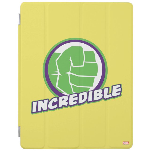 Avengers Assemble Incredible Hulk Logo iPad Smart Cover (Front)