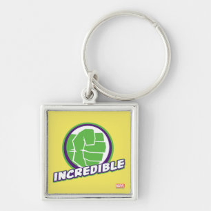 Avengers Assemble Incredible Hulk Logo Keychain