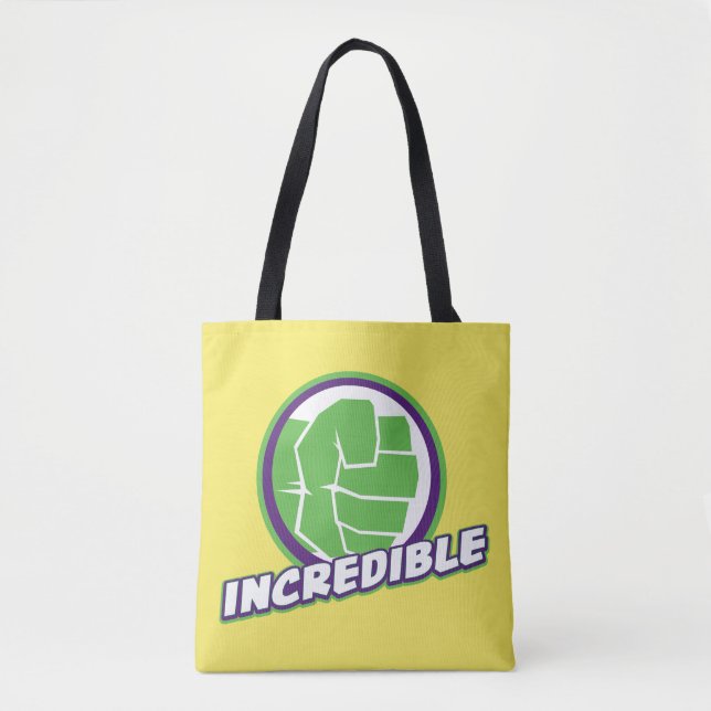Avengers Assemble Incredible Hulk Logo Tote Bag (Front)