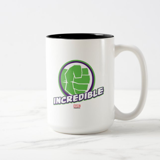 Avengers Assemble Incredible Hulk Logo Two-Tone Coffee Mug (Right)
