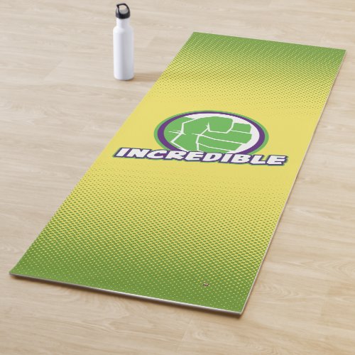 Avengers Assemble Incredible Hulk Logo Yoga Mat