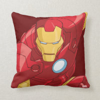 Avengers Assemble Iron Man Character Art Throw Pillow