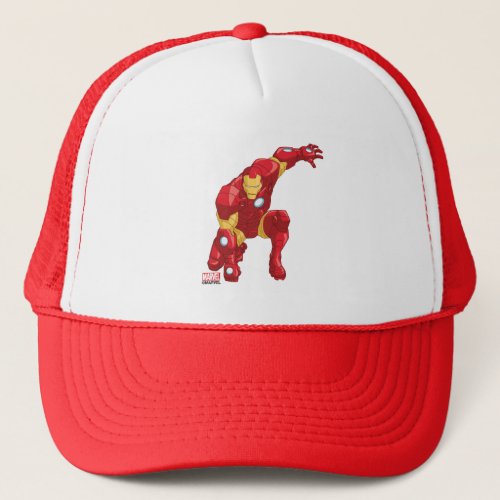 Avengers Assemble Iron Man Character Art Trucker Hat