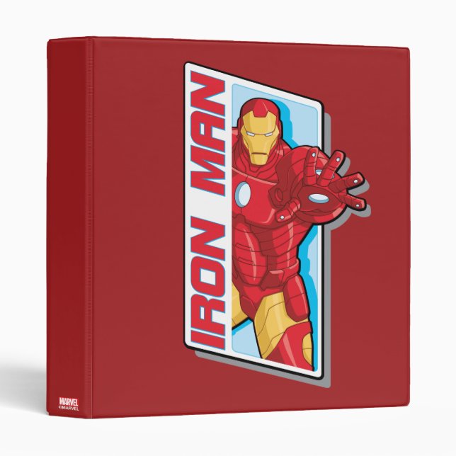Avengers Assemble Iron Man Graphic 3 Ring Binder (Front/Spine)