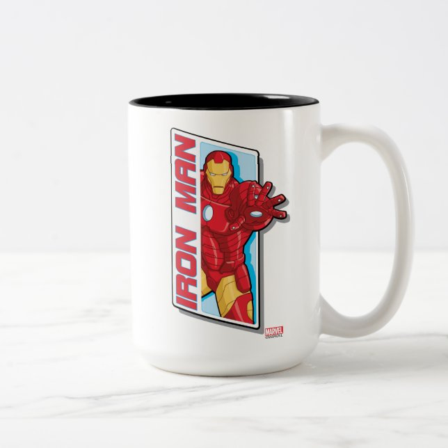 Avengers Assemble Iron Man Graphic Two-Tone Coffee Mug (Right)