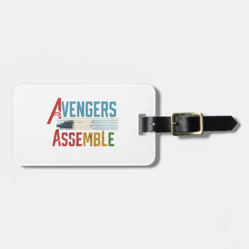 Avengers assemble  luggage tag