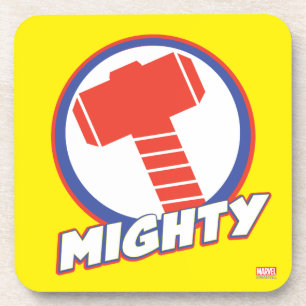 Avengers Assemble Mighty Thor Logo Drink Coaster