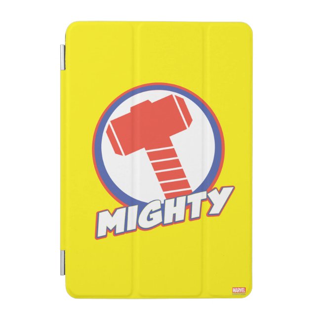 Avengers Assemble Mighty Thor Logo iPad Mini Cover (Front)