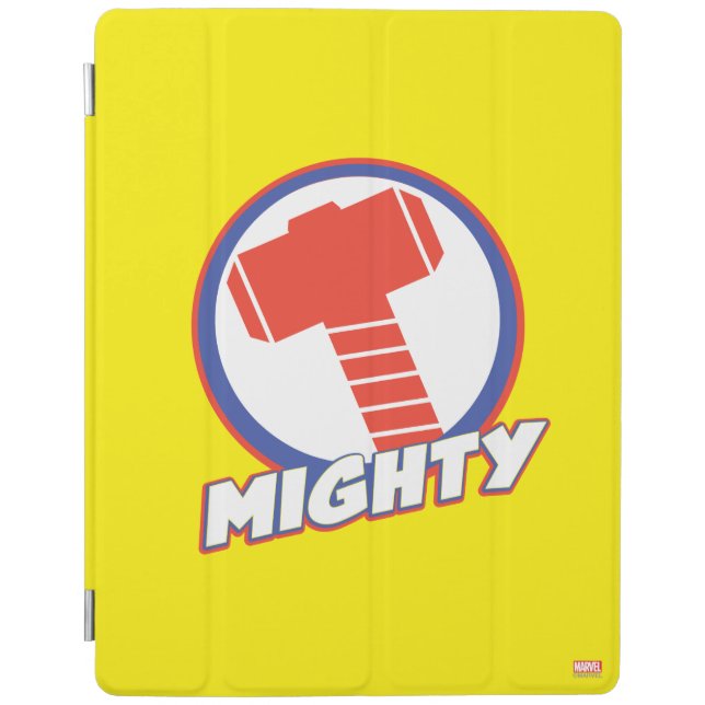 Avengers Assemble Mighty Thor Logo iPad Smart Cover (Front)
