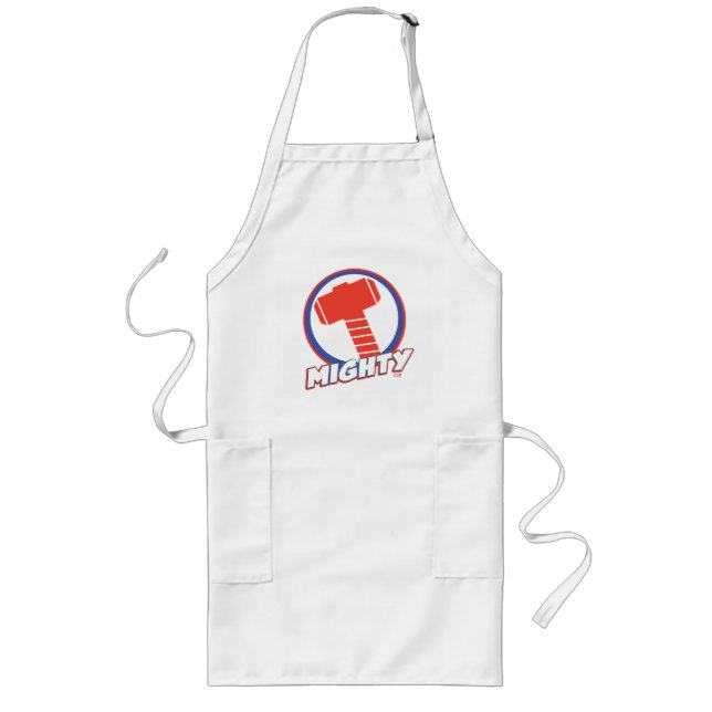 Avengers Assemble Mighty Thor Logo Long Apron (Front)