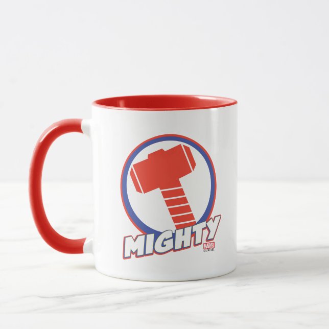 Avengers Assemble Mighty Thor Logo Mug (Left)