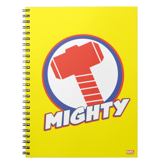 Avengers Assemble Mighty Thor Logo Notebook (Front)