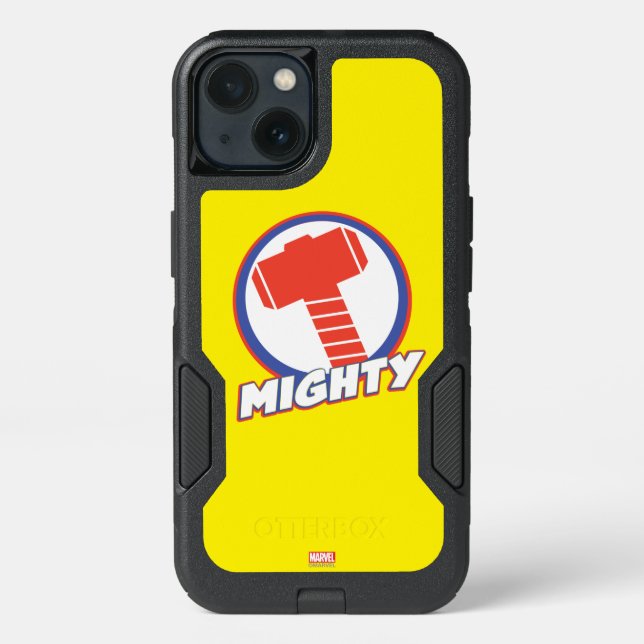 Avengers Assemble Mighty Thor Logo Otterbox iPhone Case (Back)