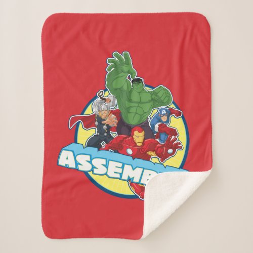 Avengers Assemble Sherpa Blanket