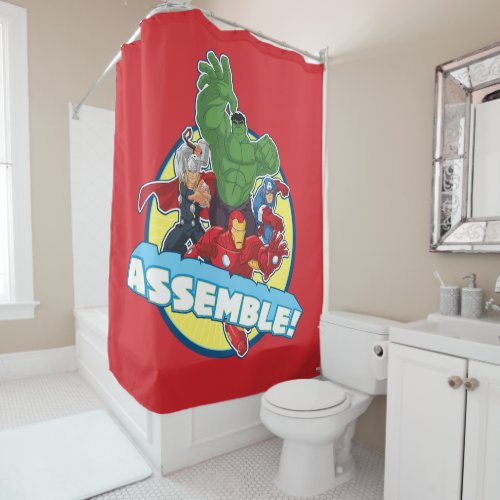 Avengers Assemble Shower Curtain