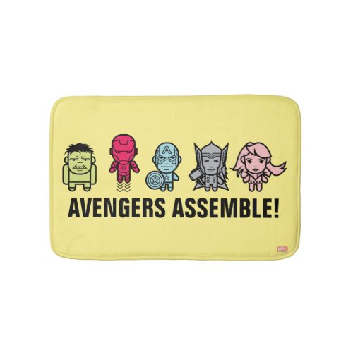 Avengers Assemble _ Stylized Line Art Bathroom Mat