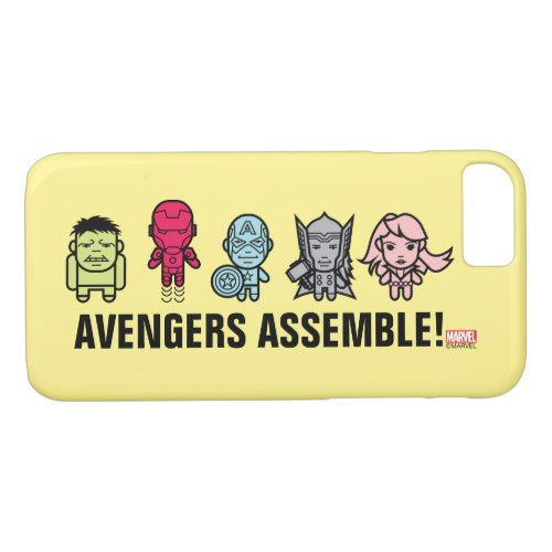 Avengers Assemble _ Stylized Line Art iPhone 87 Case