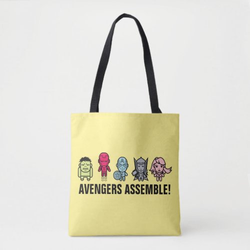 Avengers Assemble _ Stylized Line Art Tote Bag