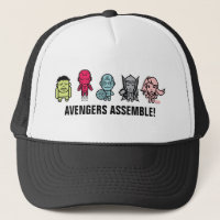 Avengers Assemble - Stylized Line Art Trucker Hat