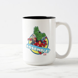 Avengers Assemble! Two-Tone Coffee Mug