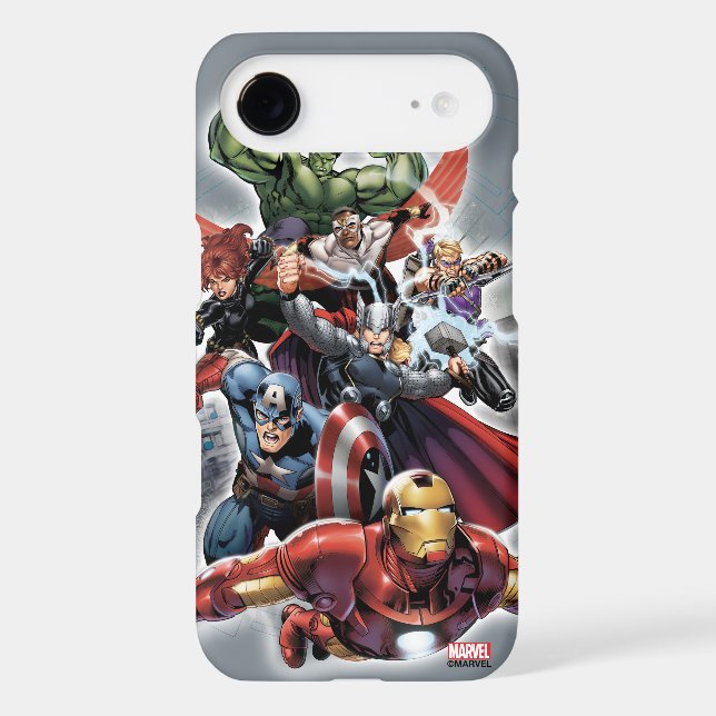Avengers Attack Graphic Case-Mate iPhone Case (Back)