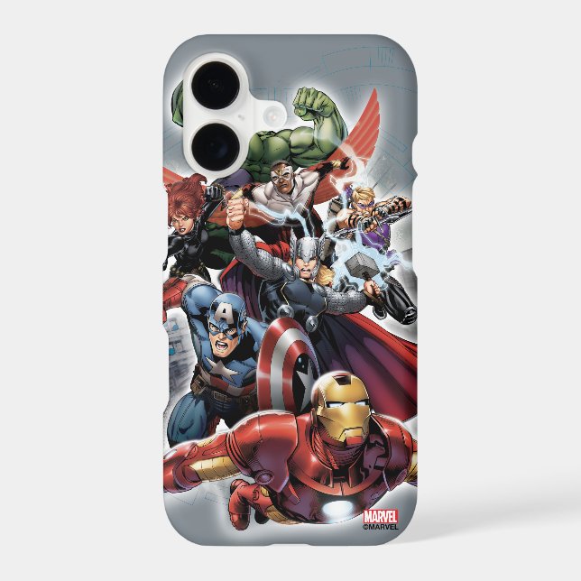 Avengers Attack Graphic Iphone Case (Back)