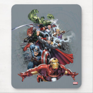 Avengers Attack Graphic Mouse Pad