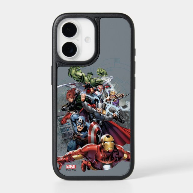 Avengers Attack Graphic Otterbox iPhone Case (Back)