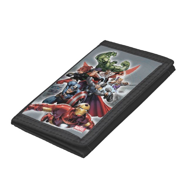 Avengers Attack Graphic Tri-fold Wallet (Bottom)