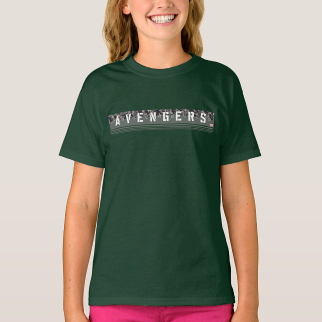 Avengers | Avengers Assembled Camo Pattern T-Shirt (Front)