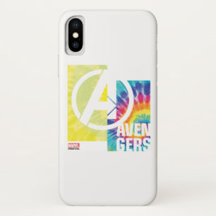Avengers   Avengers Tie Dye Logo iPhone X Case