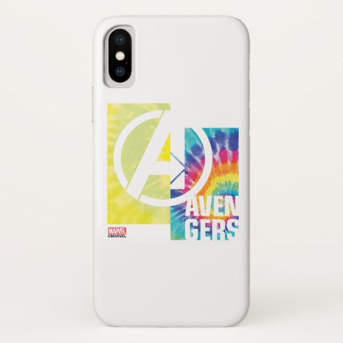 Avengers  Avengers Tie Dye Logo iPhone X Case