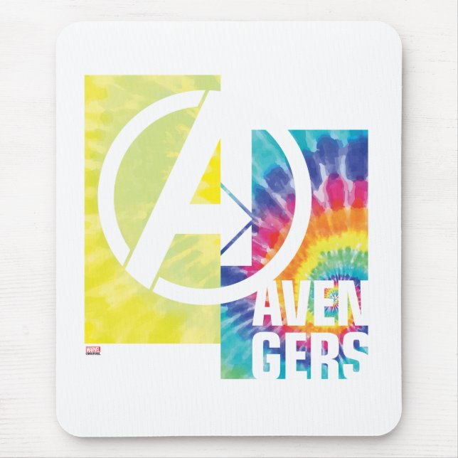 Avengers | Avengers Tie Dye Logo Mouse Pad (Front)