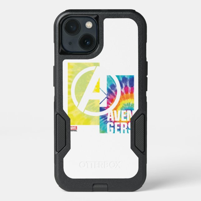 Avengers | Avengers Tie Dye Logo Otterbox iPhone Case (Back)