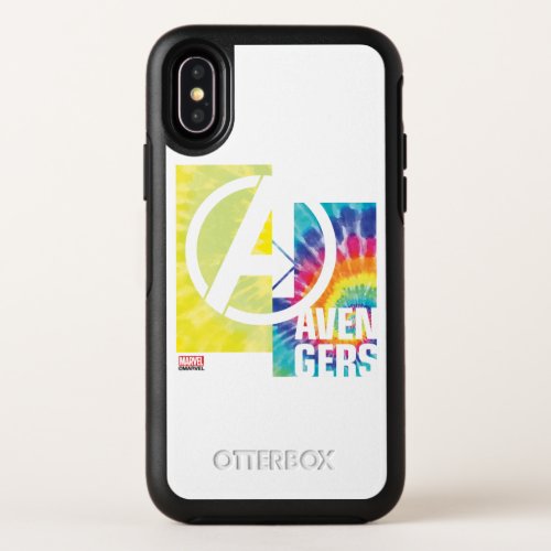 Avengers  Avengers Tie Dye Logo OtterBox Symmetry iPhone X Case